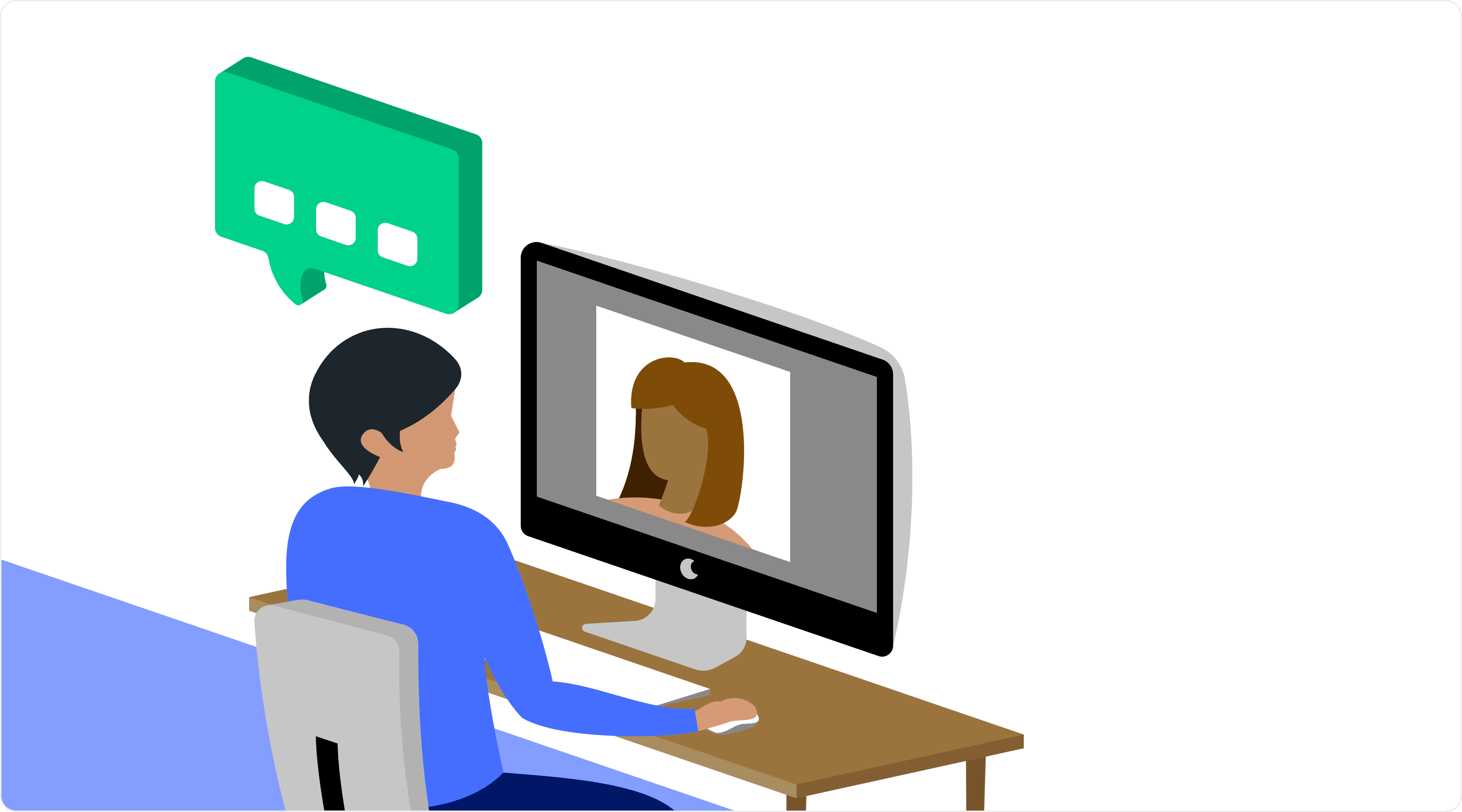 Person in video call